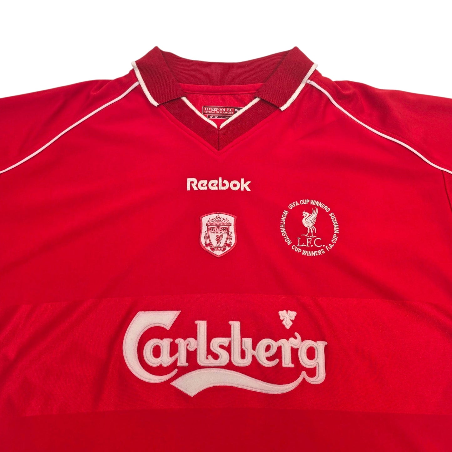 2000/02 Liverpool Home Football Shirt (L) Reebok (Cup Winners)