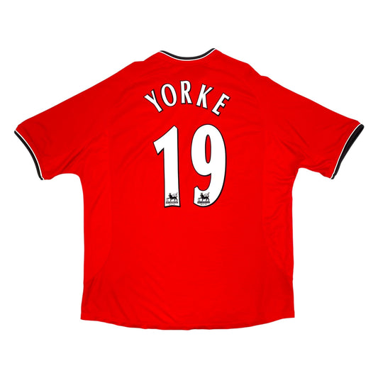 2000/02 Manchester United Home Football Shirt (2XL) Umbro #19 Yorke