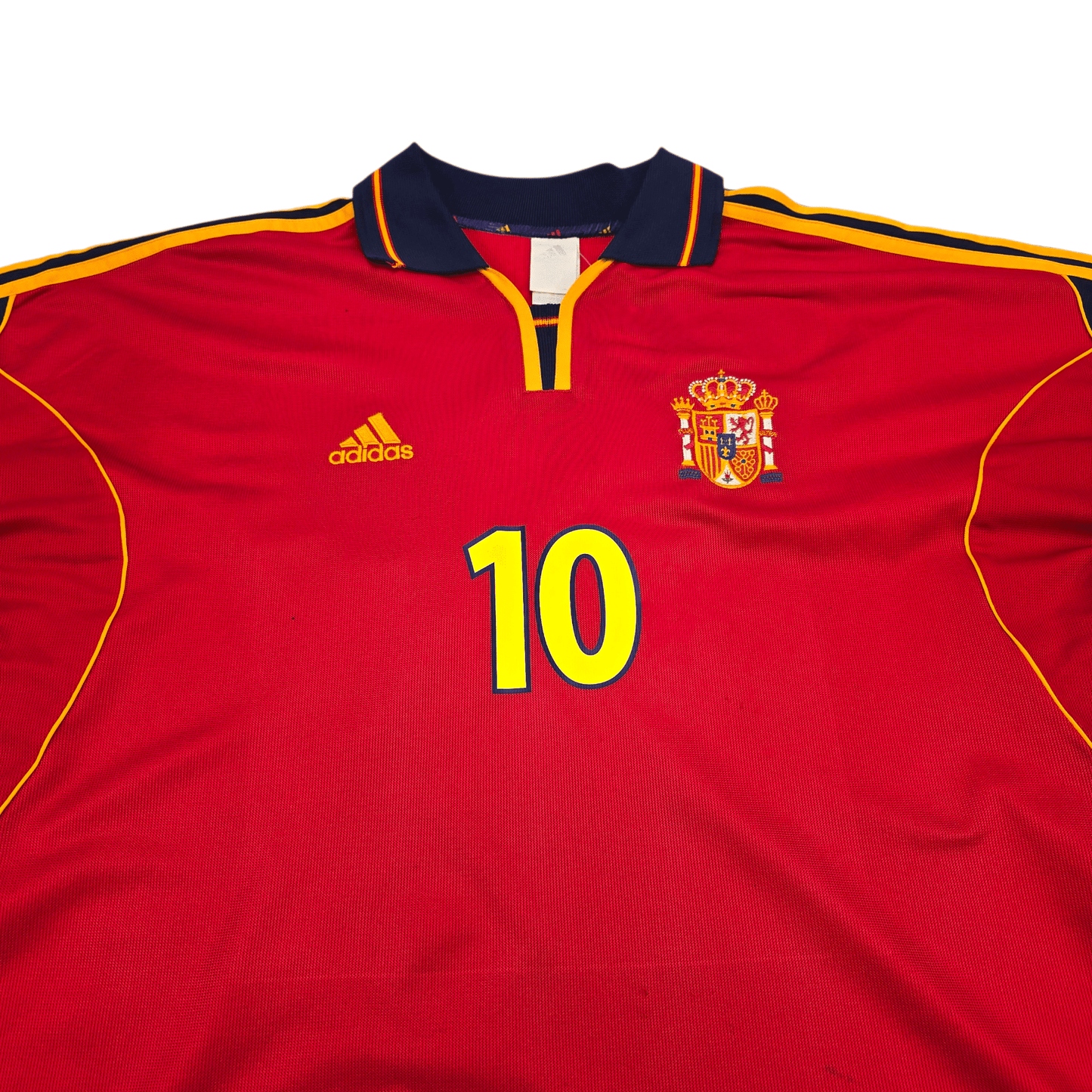2000/02 Spain Home Football Shirt (XL) Adidas #10 Raul