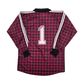 2000s Template Goal Keeper Football Shirt (L) Adidas #1 (Red/Black)