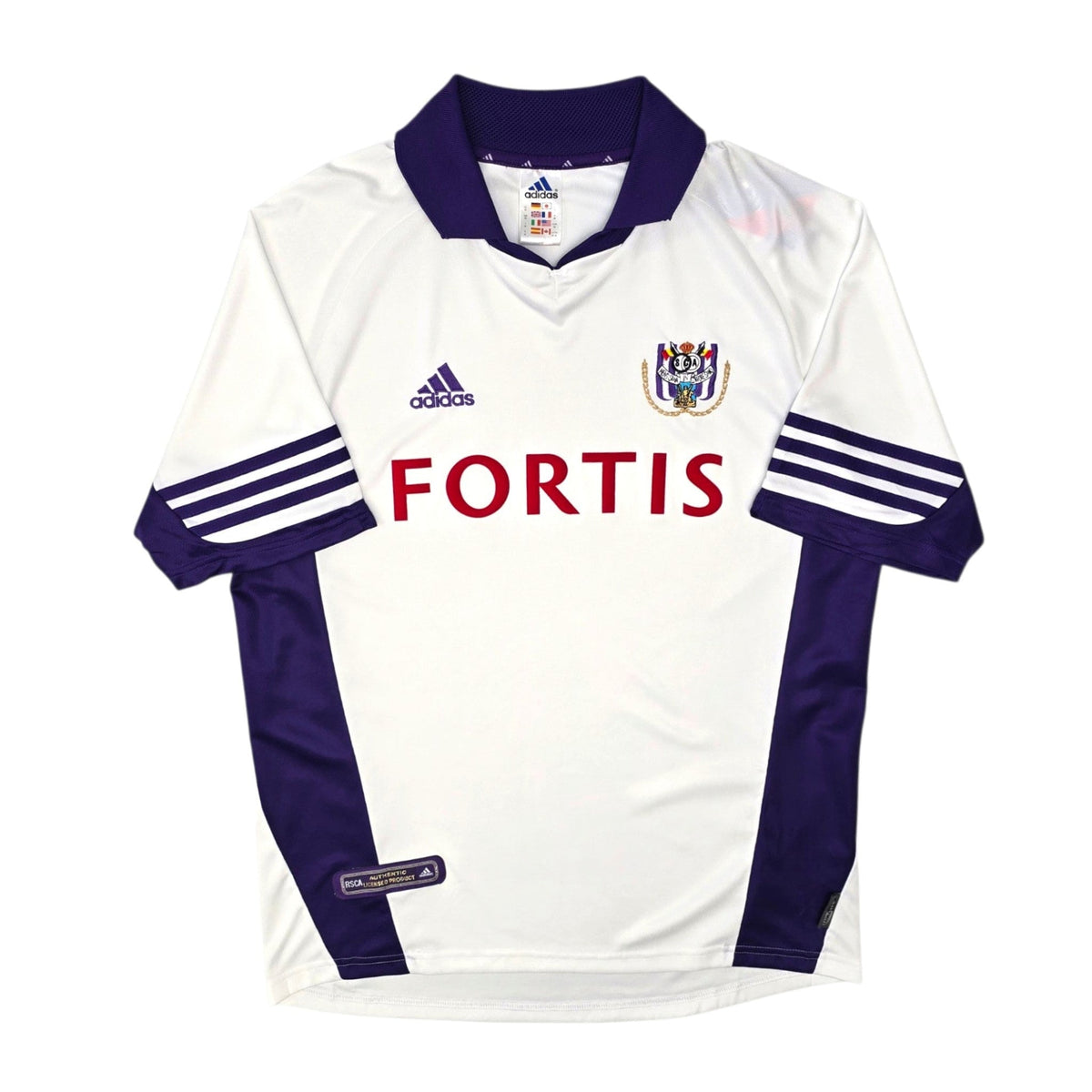 2001/02 Anderlecht Home Football Shirt (M) Adidas