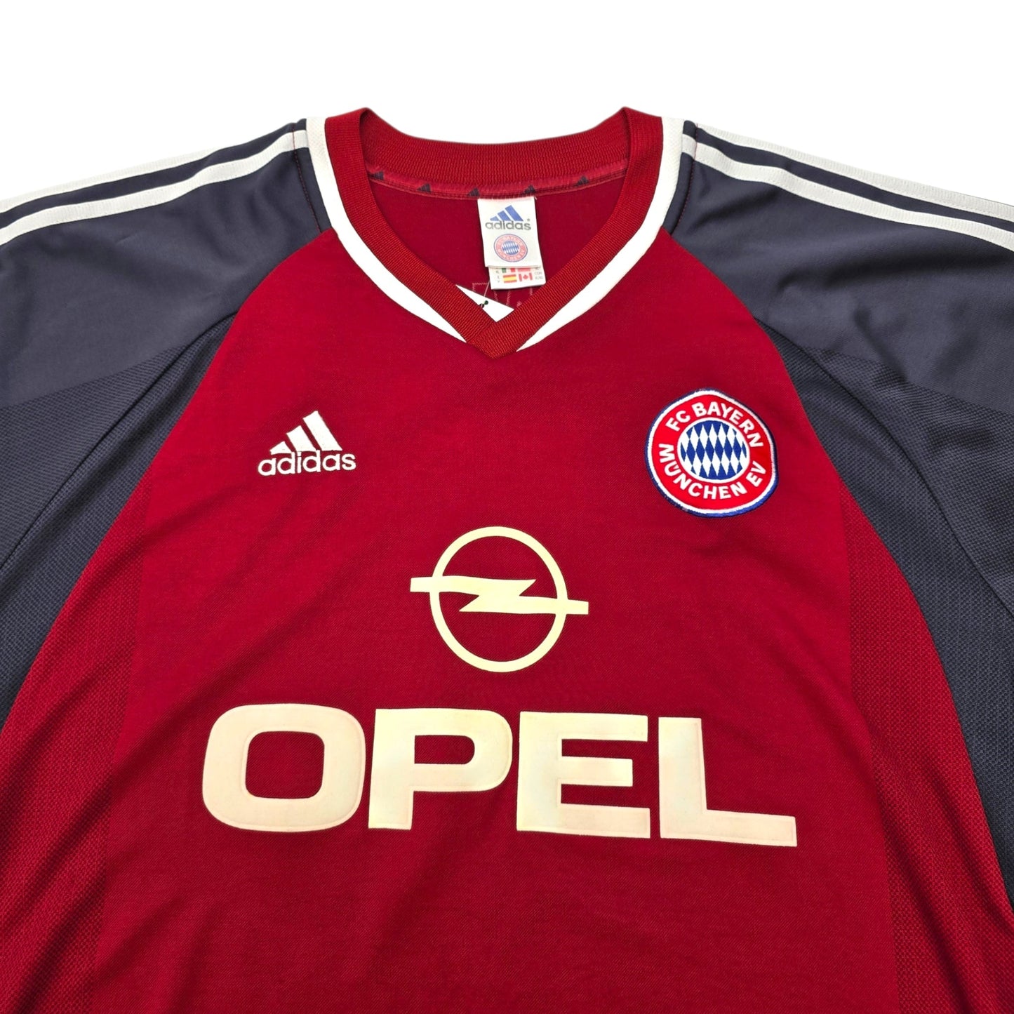 2001/02 Bayern Munich Home Football Shirt (L) Adidas #11 Effenberg