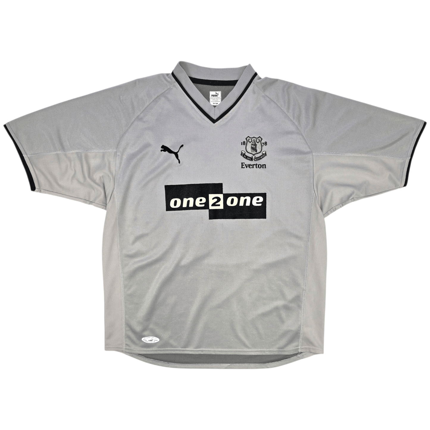 2001/02 Everton Away Football Shirt (L) Puma #10 Ferguson