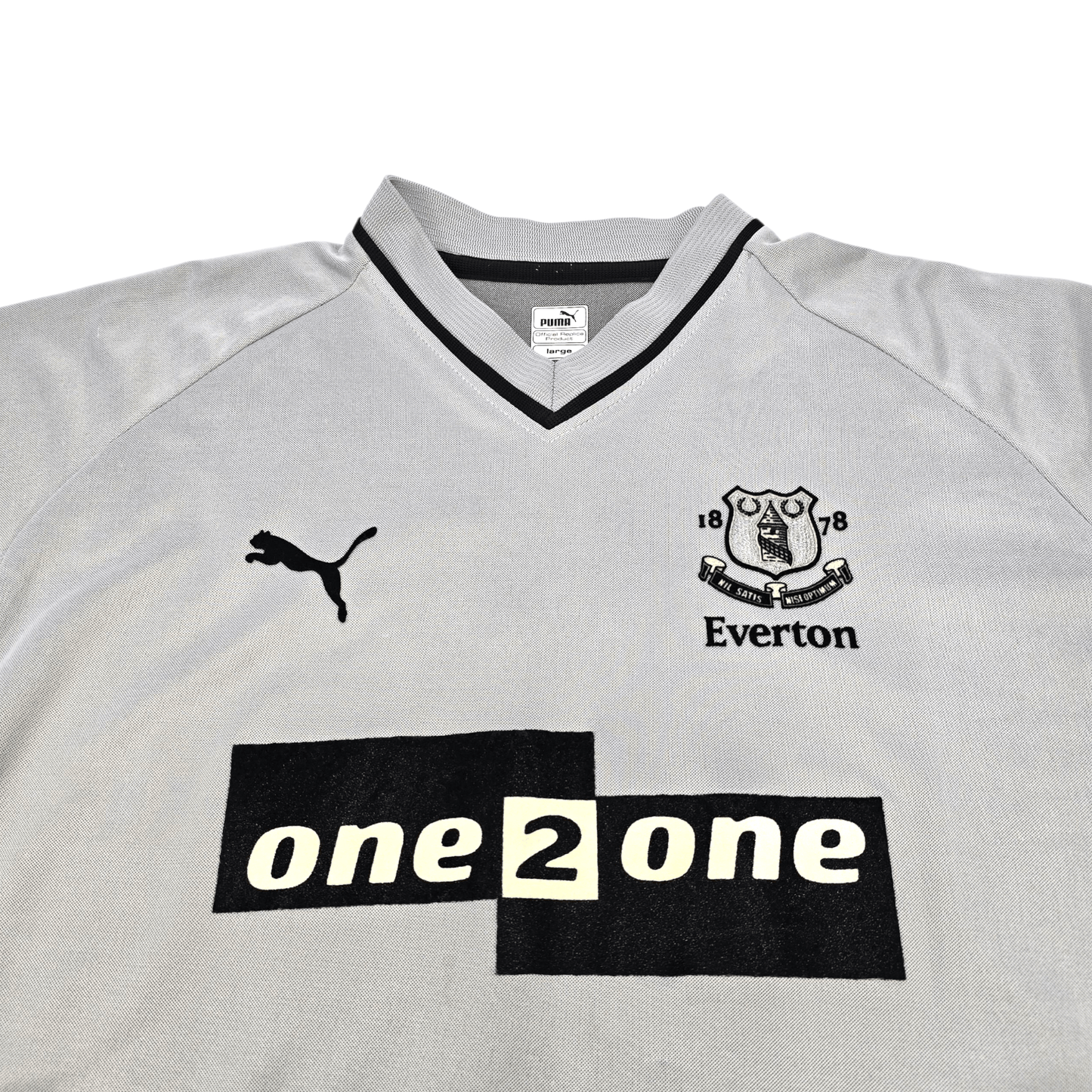 2001/02 Everton Away Football Shirt (L) Puma #10 Ferguson