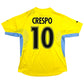 2001/02 Lazio Away Football Shirt (L) Puma #10 Crespo