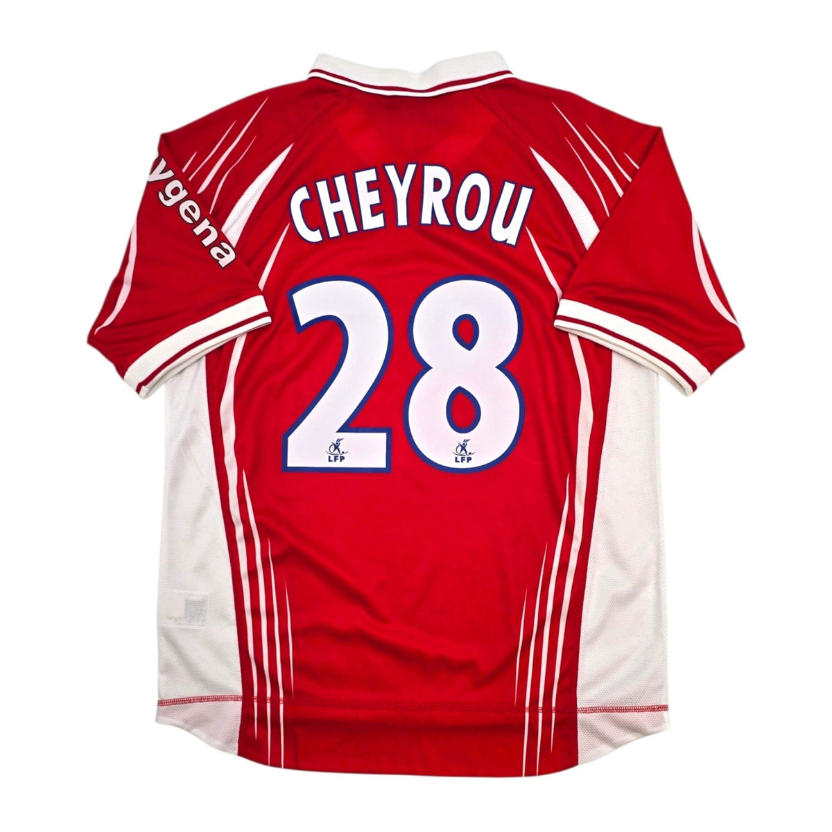 2001/02 LOSC Lille Home Football Shirt (M) ISS #28 Cheyrou
