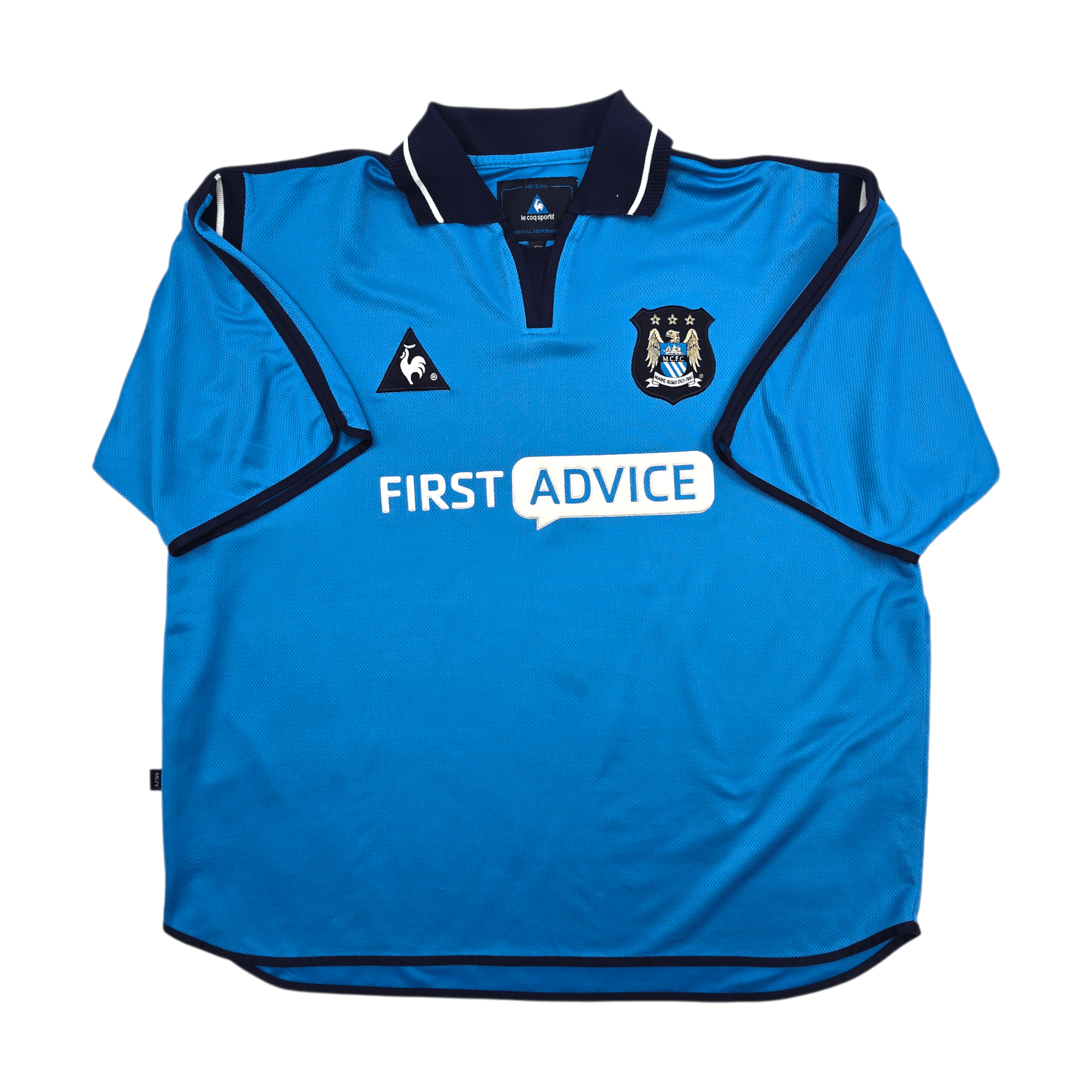 2001/02 Manchester City Home Football Shirt (XL) Le Coq Sportif