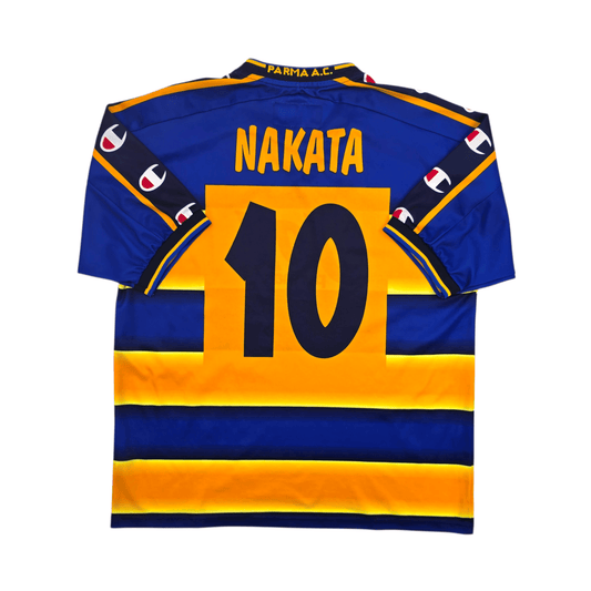 2001/02 Parma Home Football Shirt (S) Champion #10 Nakata