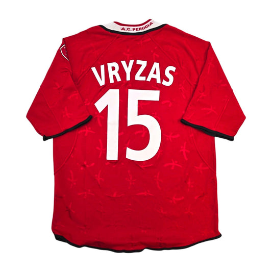 2001/02 Perugia Home Football Shirt (XL) Galex #15 Vryzas