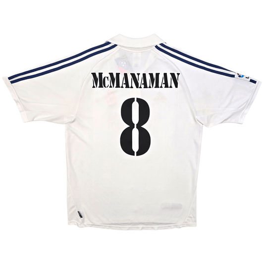 2001/02 Real Madrid Home Football Shirt (L) Adidas #8 McManaman