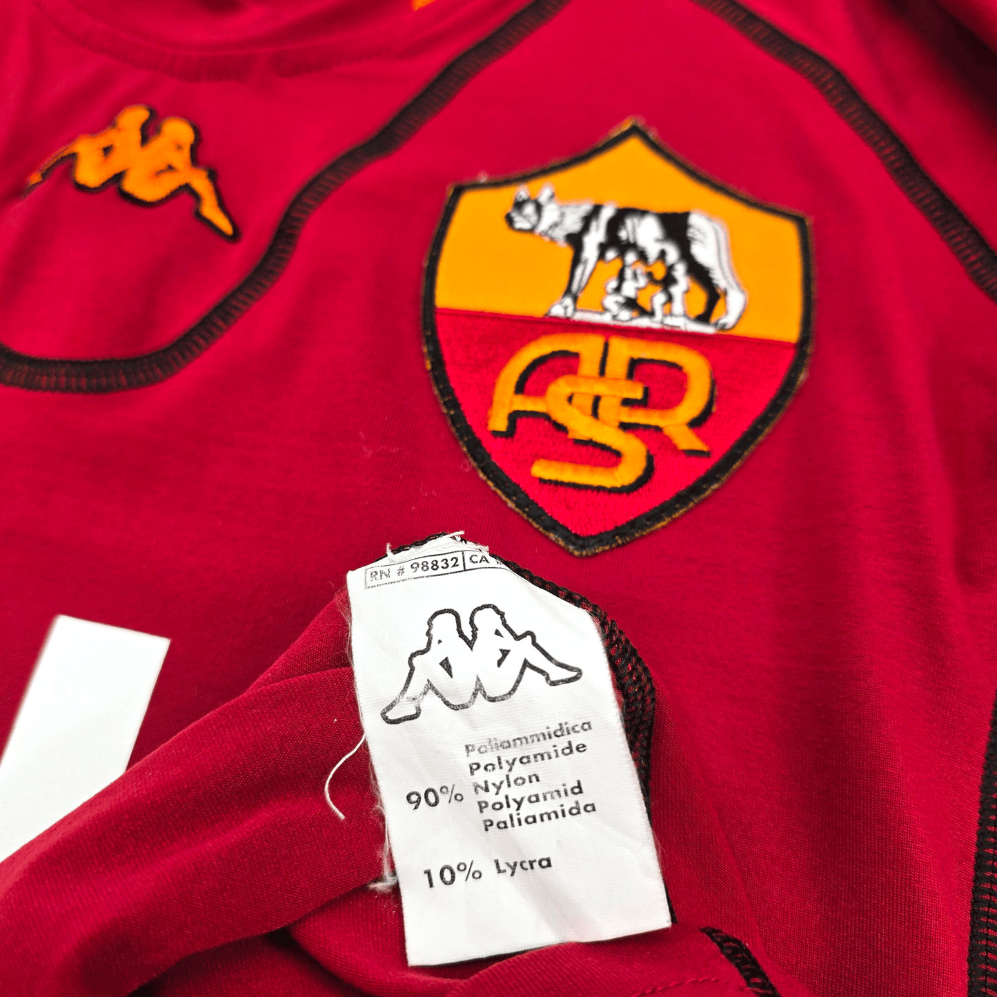 2001/02 Roma Home Football Shirt (XL) Kappa #20 Batistuta