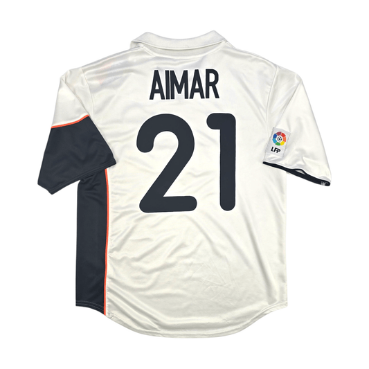 2001/02 Valencia Home Football Shirt (M) Nike #21 Aimar