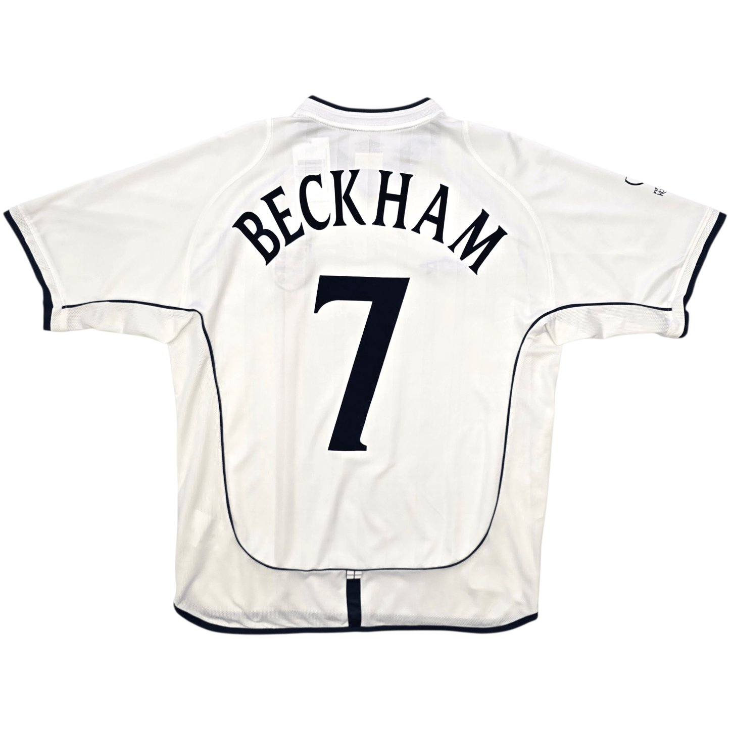 2001/03 England Home Football Shirt (L) Umbro #7 Beckham