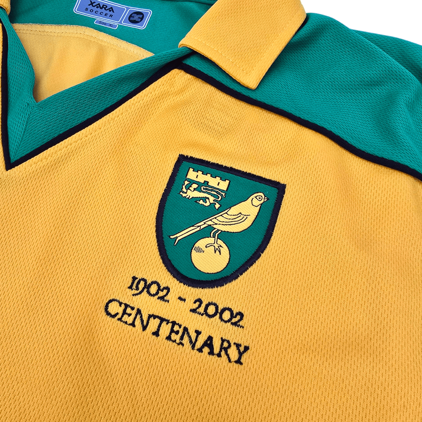 2001/03 Norwich City Home Football Shirt (XL) Xara (Centenary)