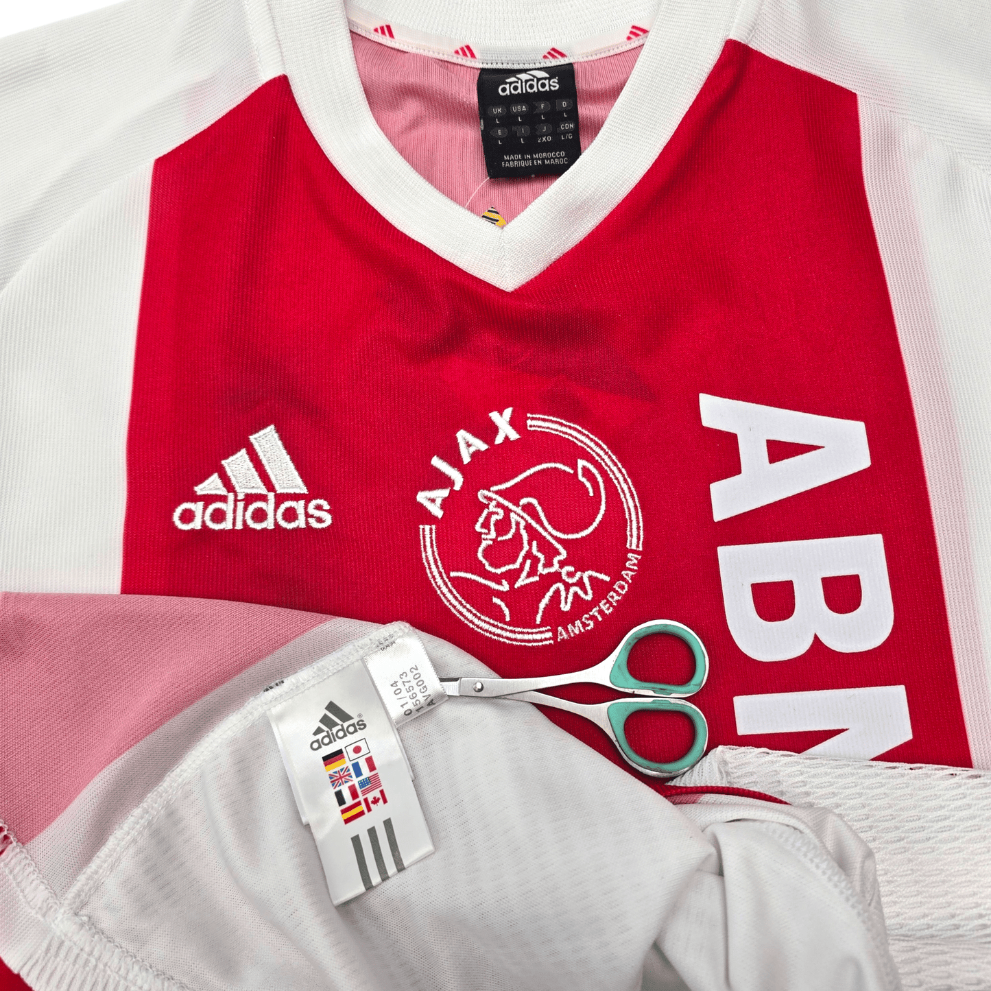 2002/03 Ajax Home Football Shirt (L) Adidas #9 Zlatan