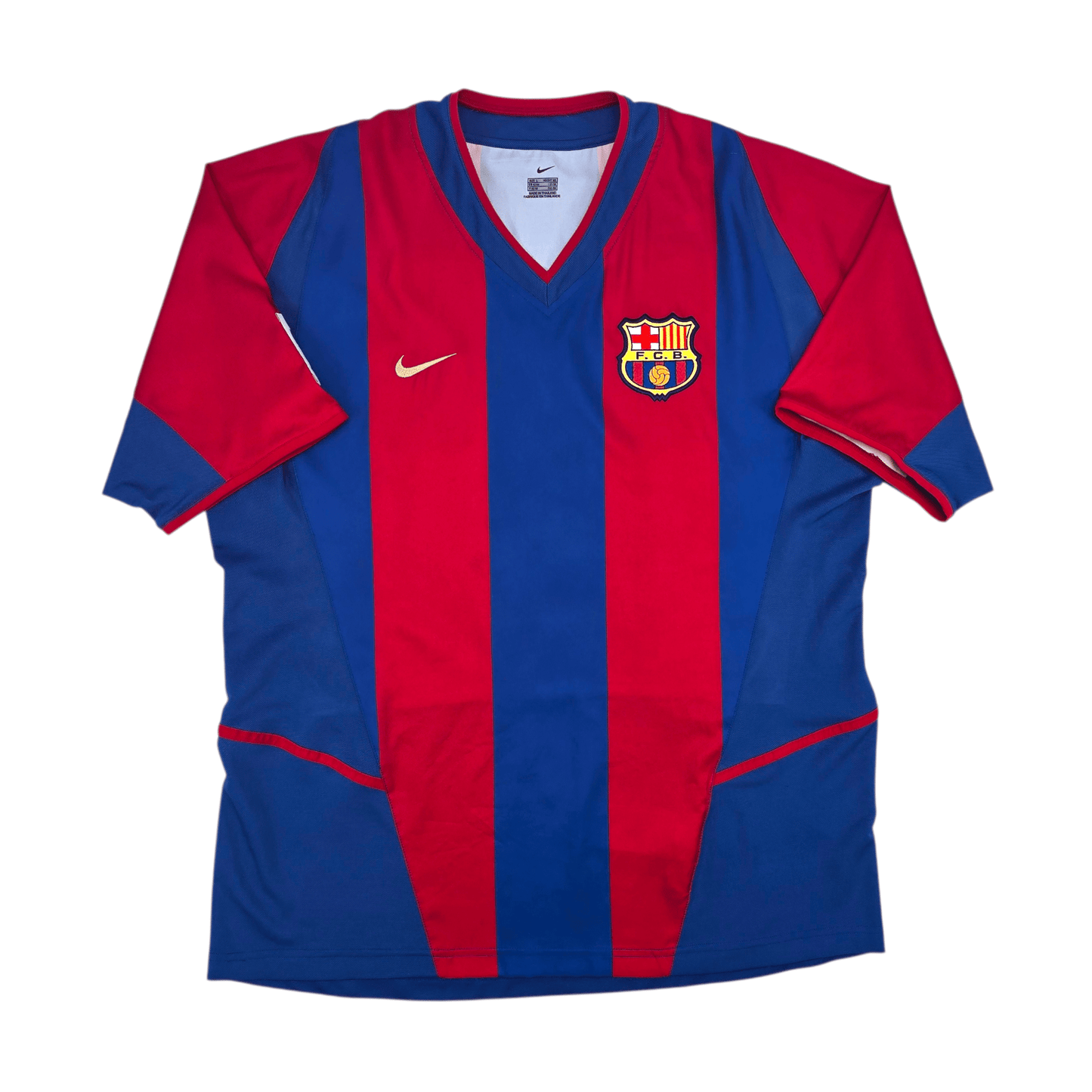 2002/03 Barcelona Home Football Shirt (L) Nike #10 Ronaldinho