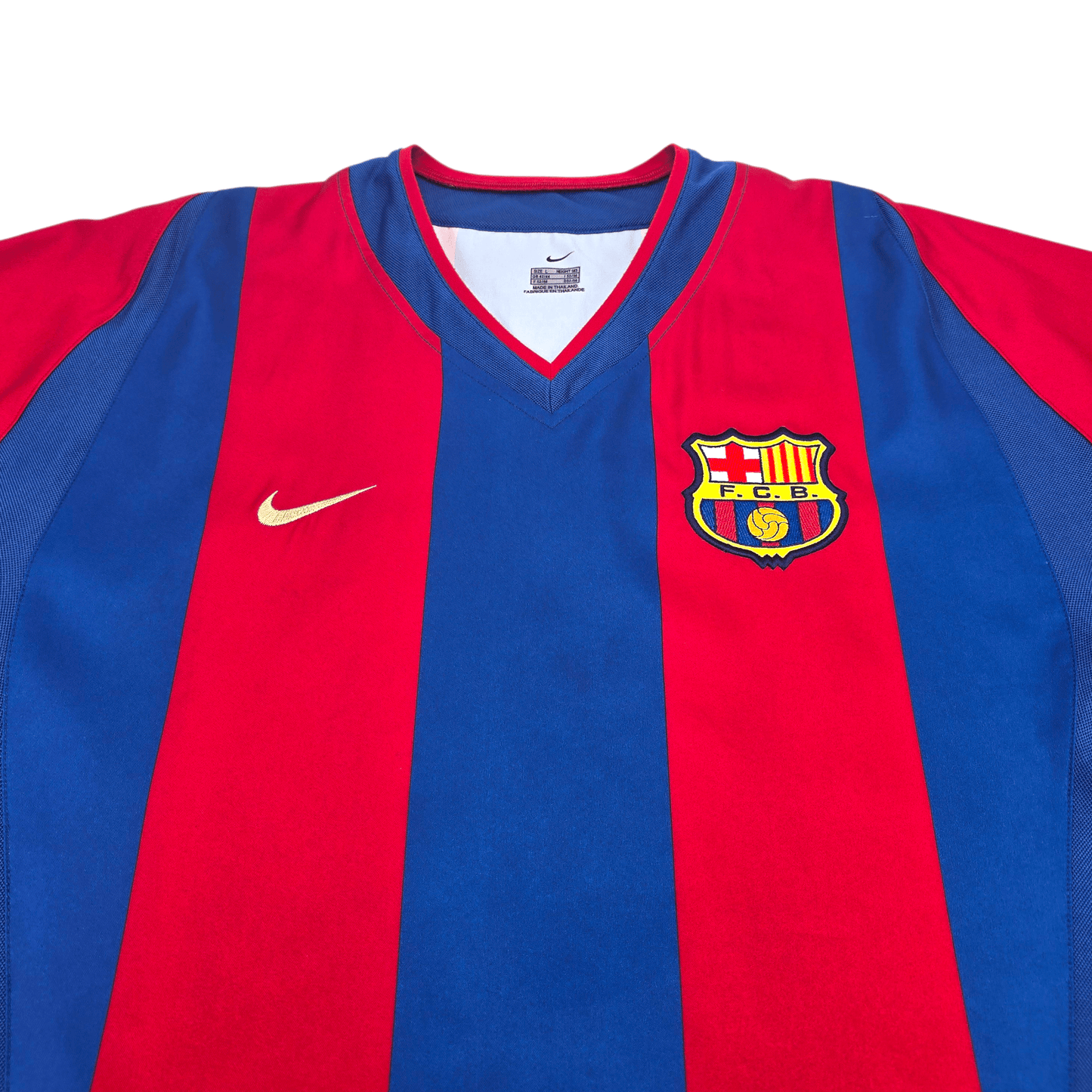 2002/03 Barcelona Home Football Shirt (L) Nike #10 Ronaldinho