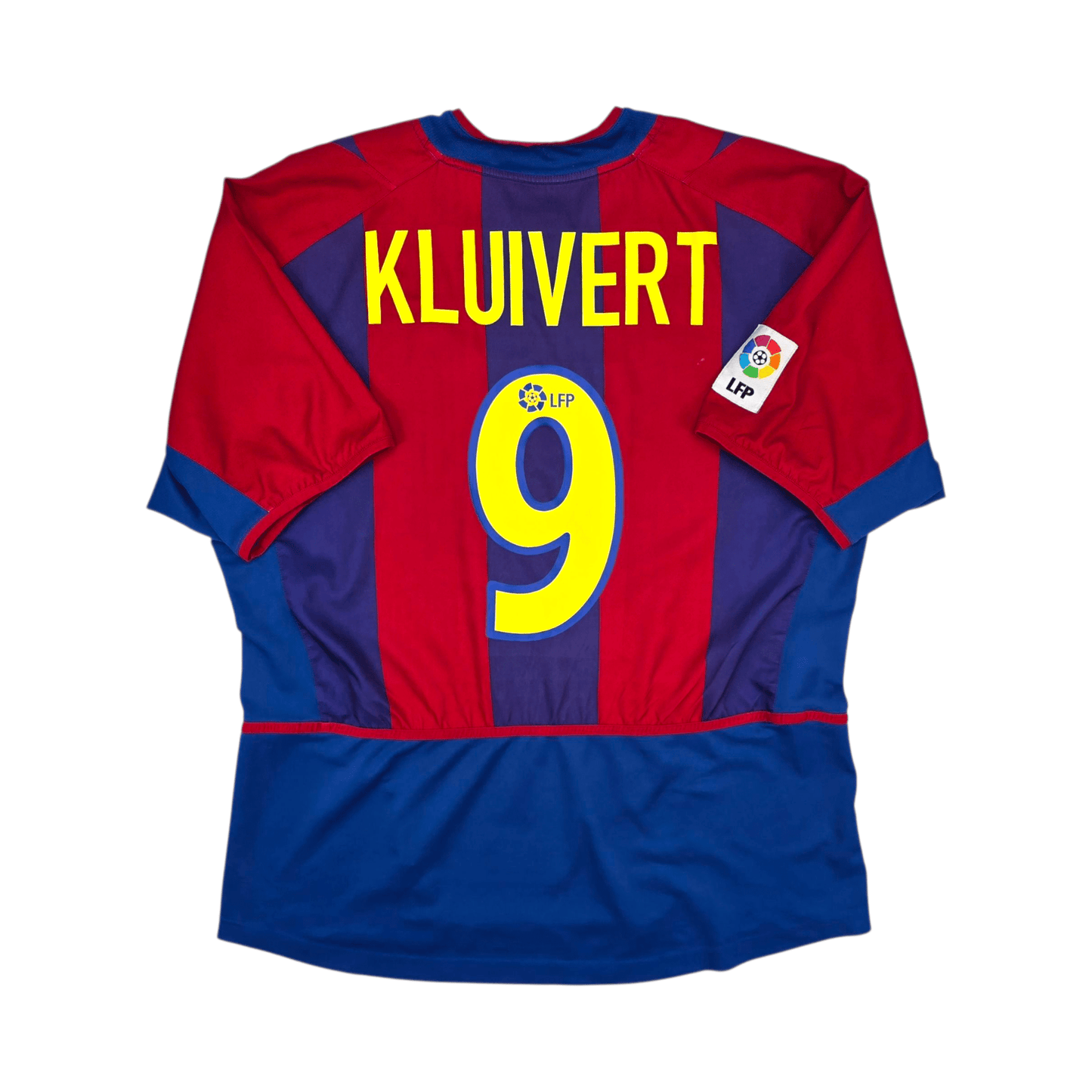 2002/03 Barcelona Home Football Shirt (L) Nike #9 Kluivert