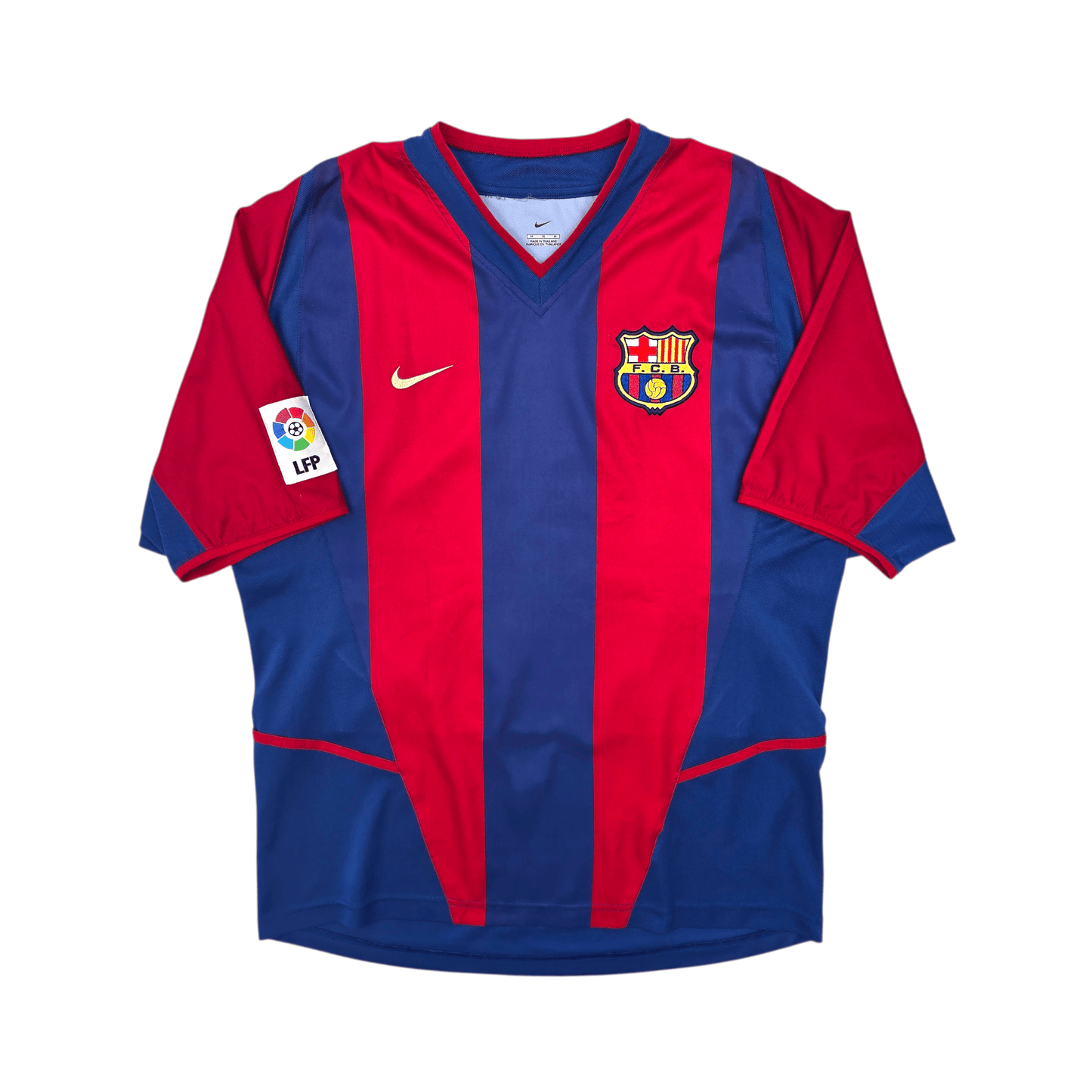 2002/03 Barcelona Home Football Shirt (M) Nike #9 Kluivert