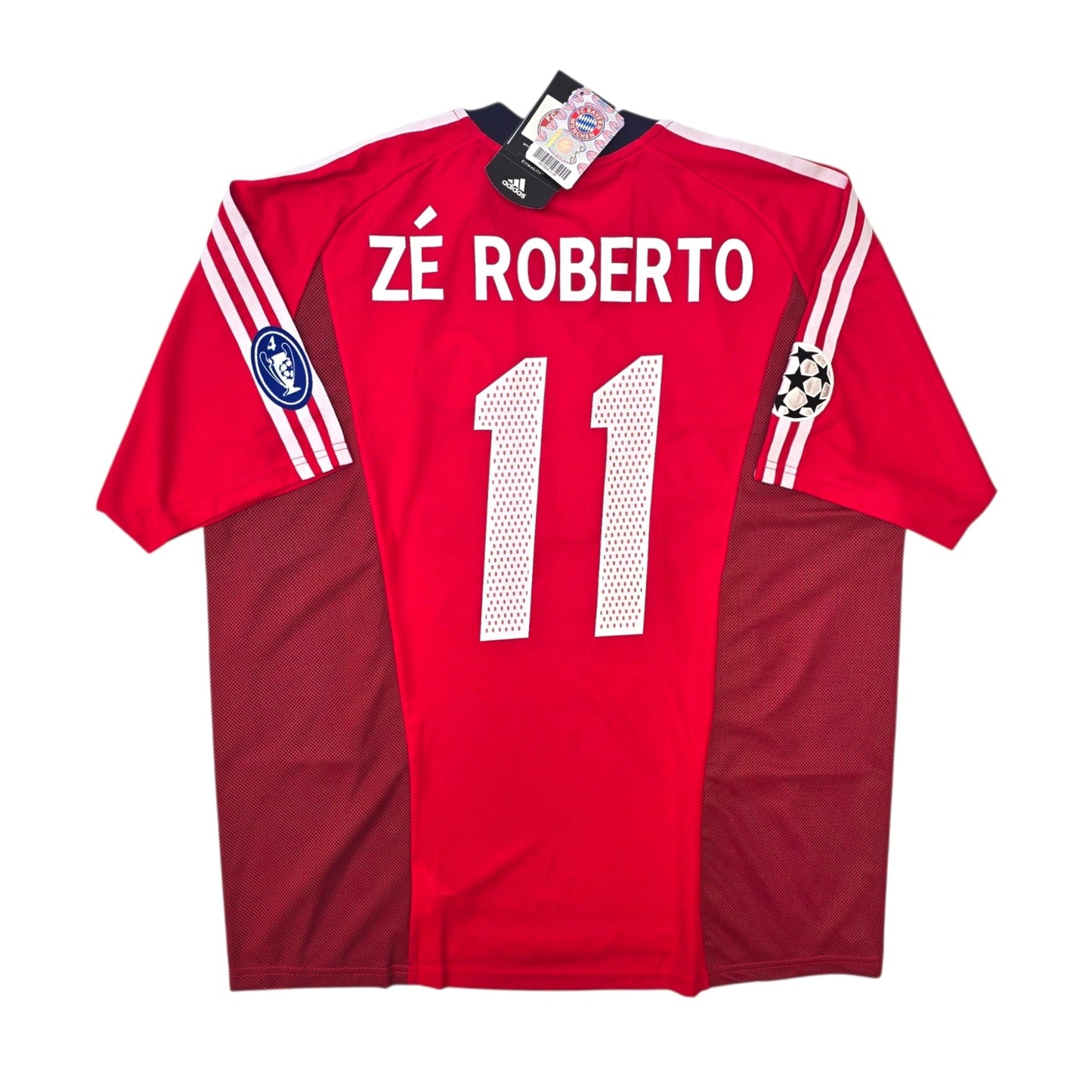 2002/03 Bayern Munich European Football Shirt (XL) Adidas #11 Ze Roberto (BNWTs)