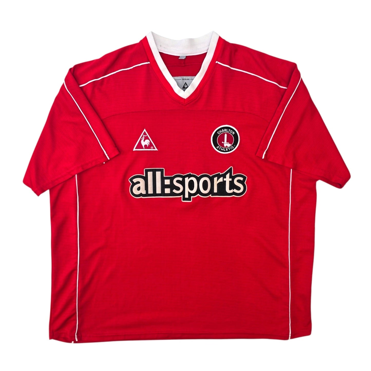 2002/03 Charlton Athletic Home Football Shirt (2XL) Le Coq Sportif