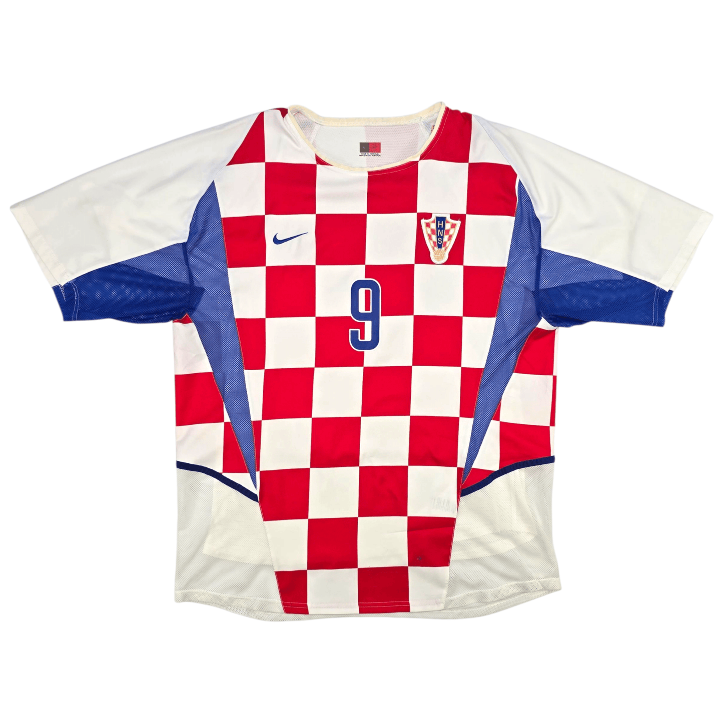 2002/03 Croatia Home Football Shirt (L) Nike #9 Suker (Player Version)