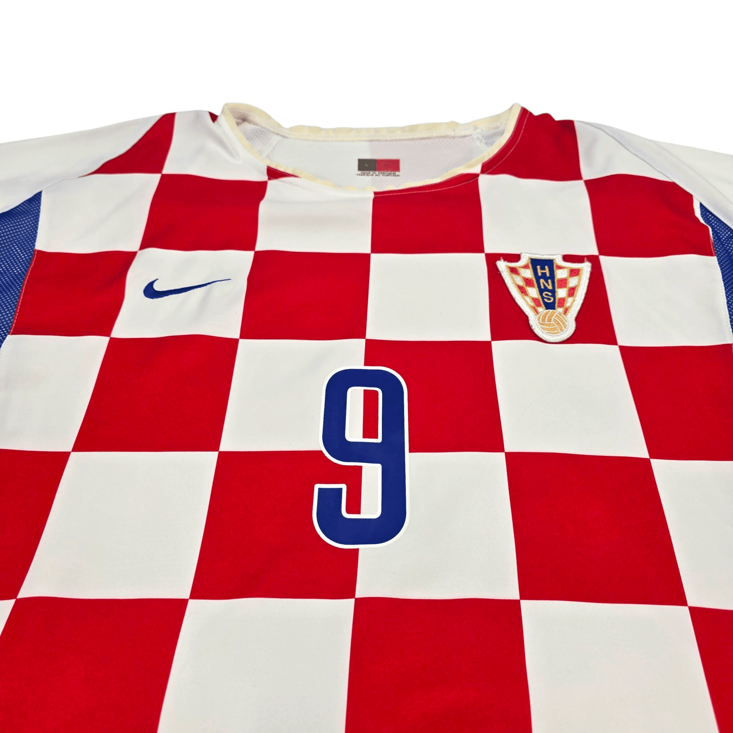 2002/03 Croatia Home Football Shirt (L) Nike #9 Suker (Player Version)
