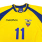 2002/03 Ecuador Home Football Shirt (M) Marathon #11 Delgado
