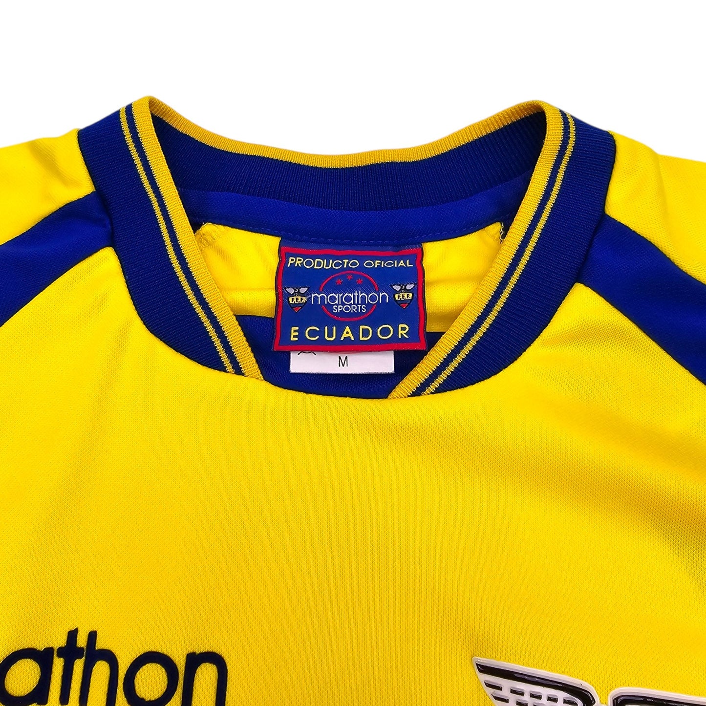 2002/03 Ecuador Home Football Shirt (M) Marathon #11 Delgado