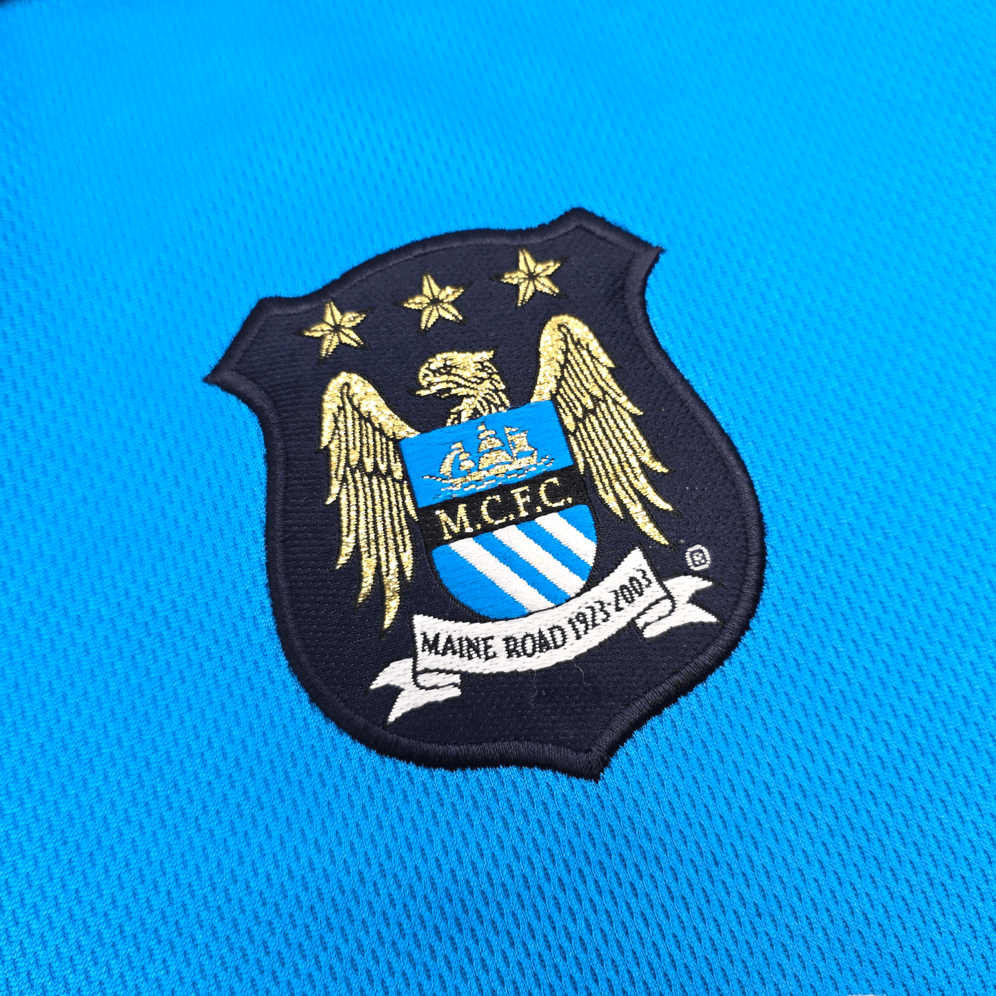 2002/03 Manchester City Home Football Shirt (M) Le Coq Sportif