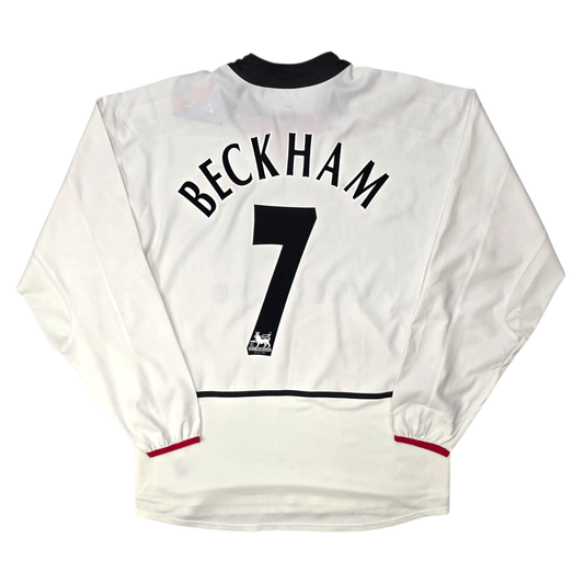 2002/03 Manchester United Away Football Shirt (M) Nike #7 Beckham