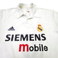 2002/03 Real Madrid Home Football Shirt (L) Adidas #5 Zidane *Centenary*