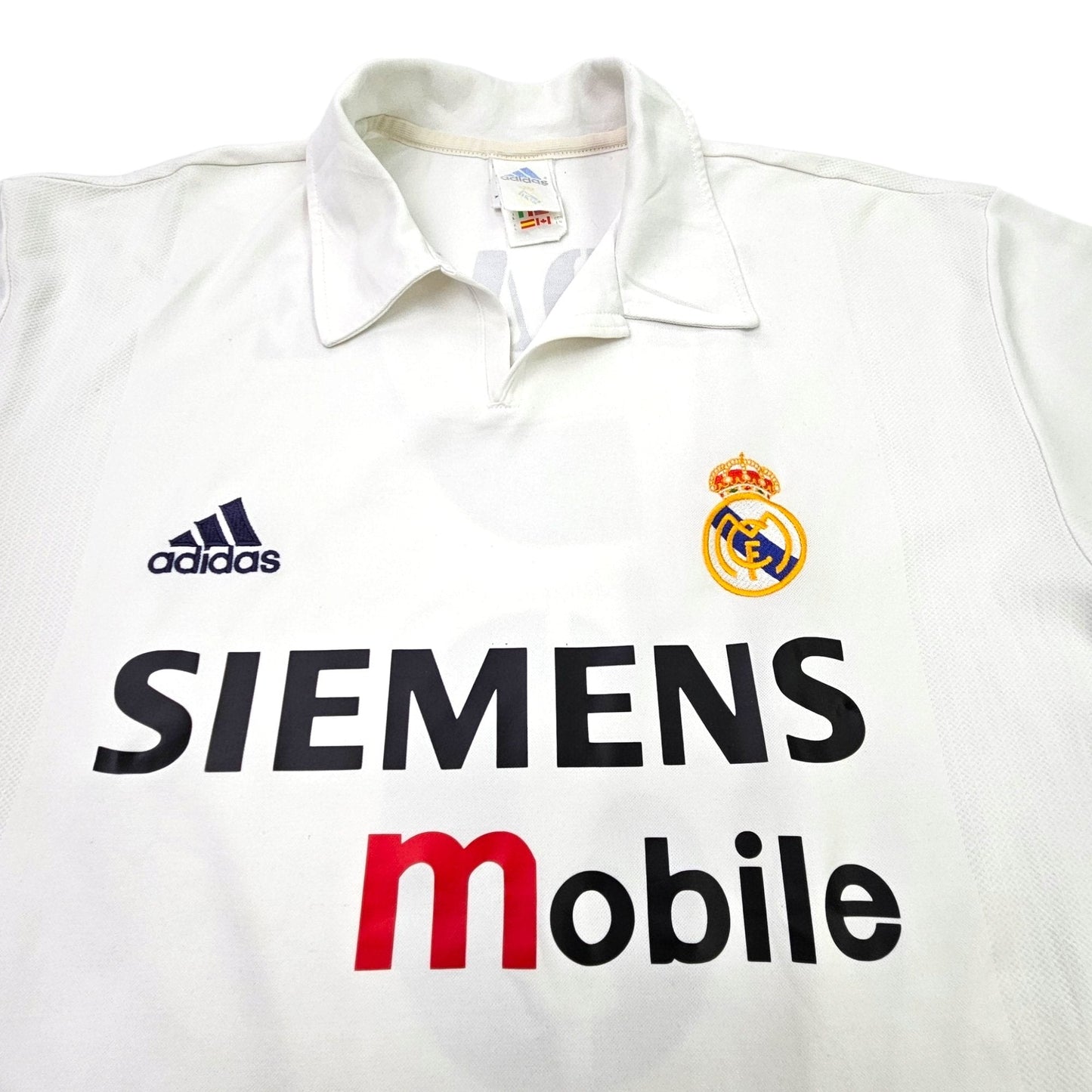 2002/03 Real Madrid Home Football Shirt (L) Adidas #5 Zidane *Centenary*