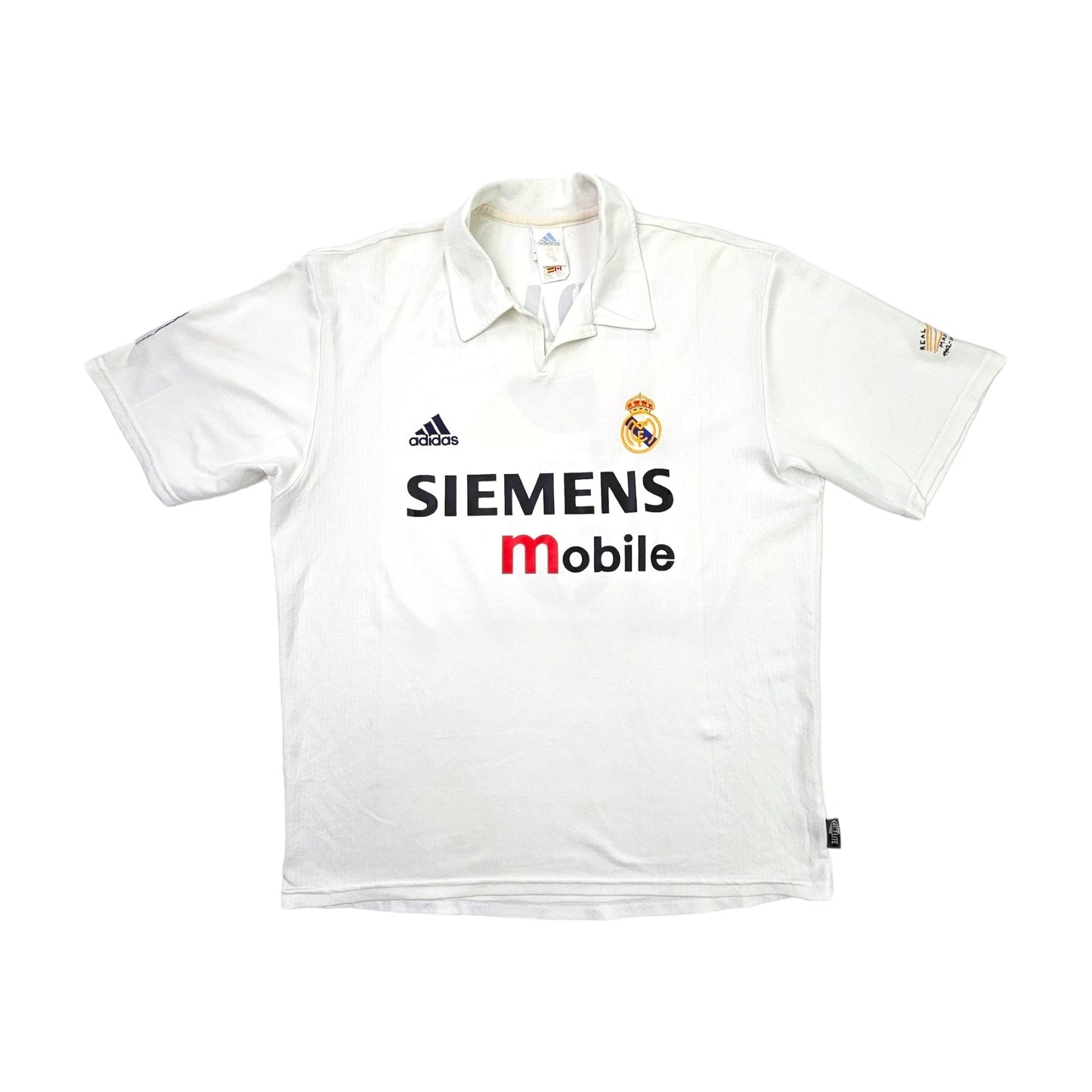 2002/03 Real Madrid Home Football Shirt (L) Adidas #5 Zidane *Centenary*