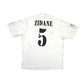 2002/03 Real Madrid Home Football Shirt (L) Adidas #5 Zidane *Centenary*