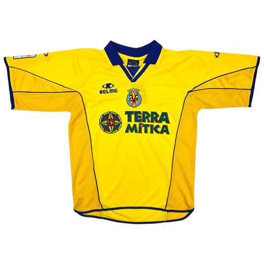 2002/03 Villarreal Home Football Shirt (S) Kelme