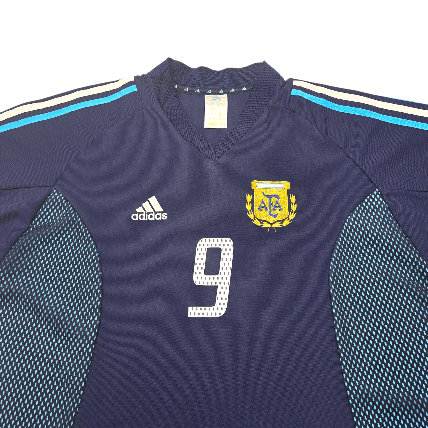 2002/04 Argentina Away Football Shirt (XL) Adidas #9 Batistuta