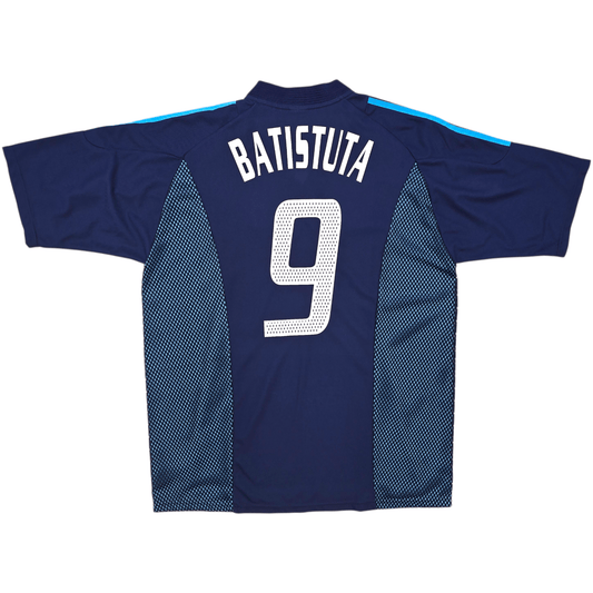 2002/04 Argentina Away Football Shirt (XL) Adidas #9 Batistuta
