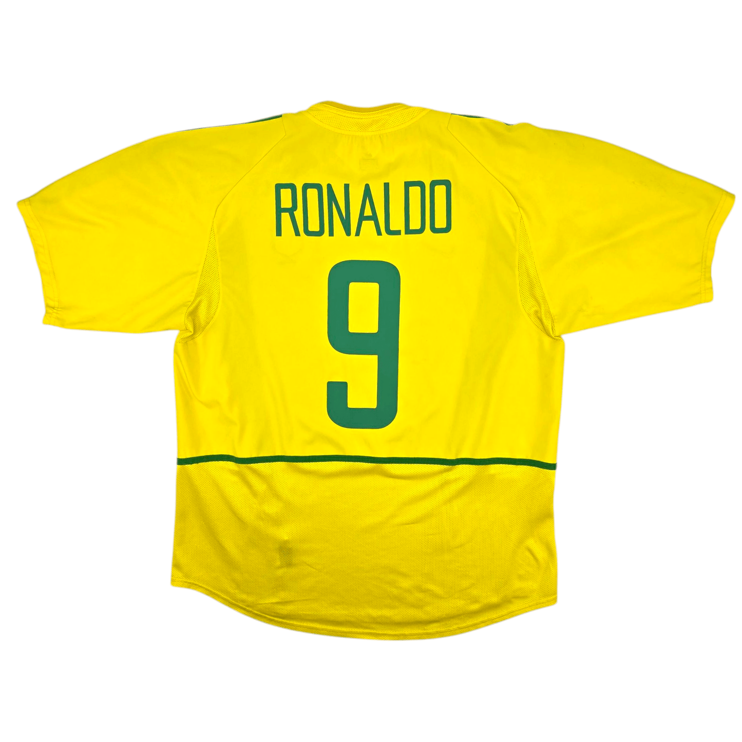 2002/04 Brazil Home Football Shirt (XL) Nike #9 Ronaldo