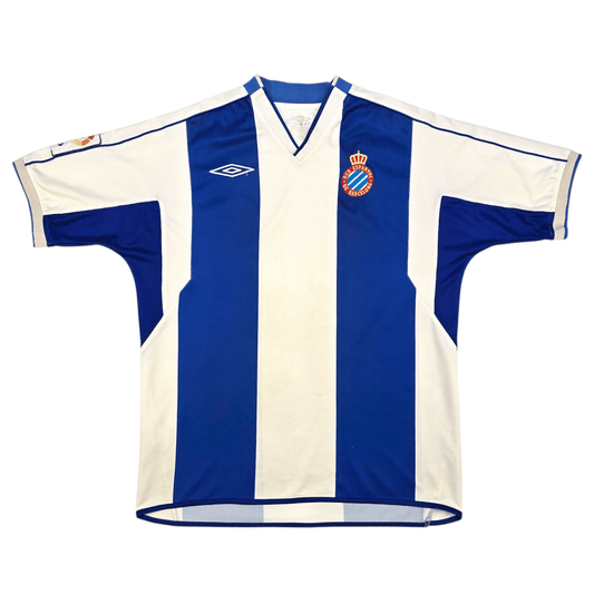 2002/04 Espanyol Home Football Shirt (M) Umbro