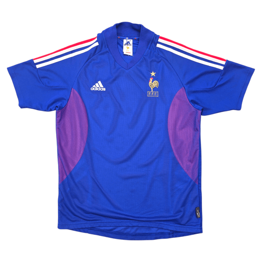 2002/04 France Home Football Shirt (M) Adidas