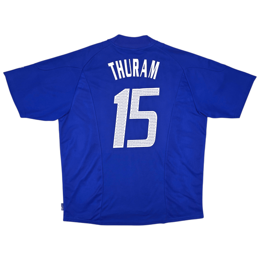 2002/04 France Home Football Shirt (XL) Adidas #15 Thuram