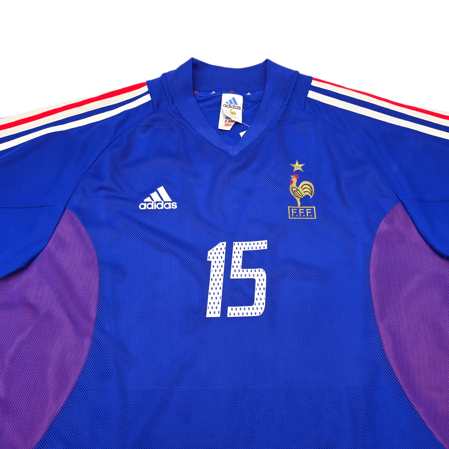 2002/04 France Home Football Shirt (XL) Adidas #15 Thuram