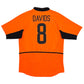 2002/04 Holland Home Football Shirt (M) Nike #8 Davids