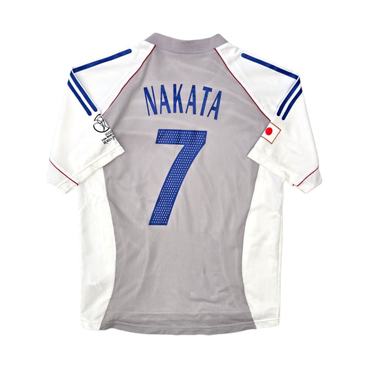 2002/04 Japan Away Football Shirt (M) Adidas #7 Nakata (Player Version)