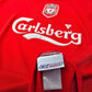 2002/04 Liverpool Home Football Shirt (S) Reebok #5 Baros