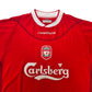 2002/04 Liverpool Home Football Shirt (S) Reebok #5 Baros