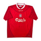 2002/04 Liverpool Home Football Shirt (XL) Reebok #17 Gerrard