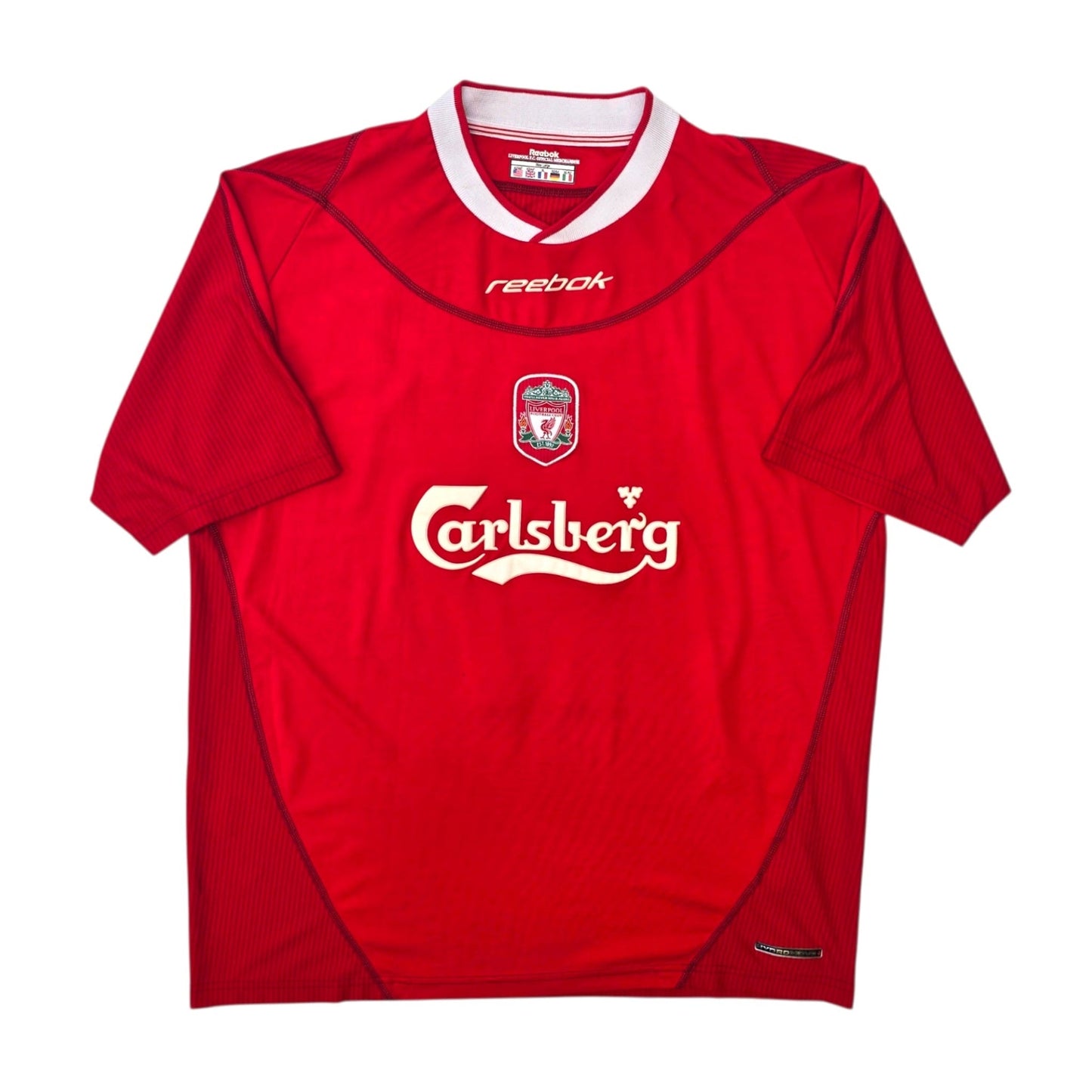 2002/04 Liverpool Home Football Shirt (XL) Reebok #17 Gerrard