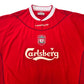 2002/04 Liverpool Home Football Shirt (XL) Reebok #17 Gerrard